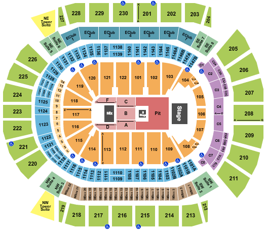 Desert Diamond Arena Nine Inch Nails Seating Chart